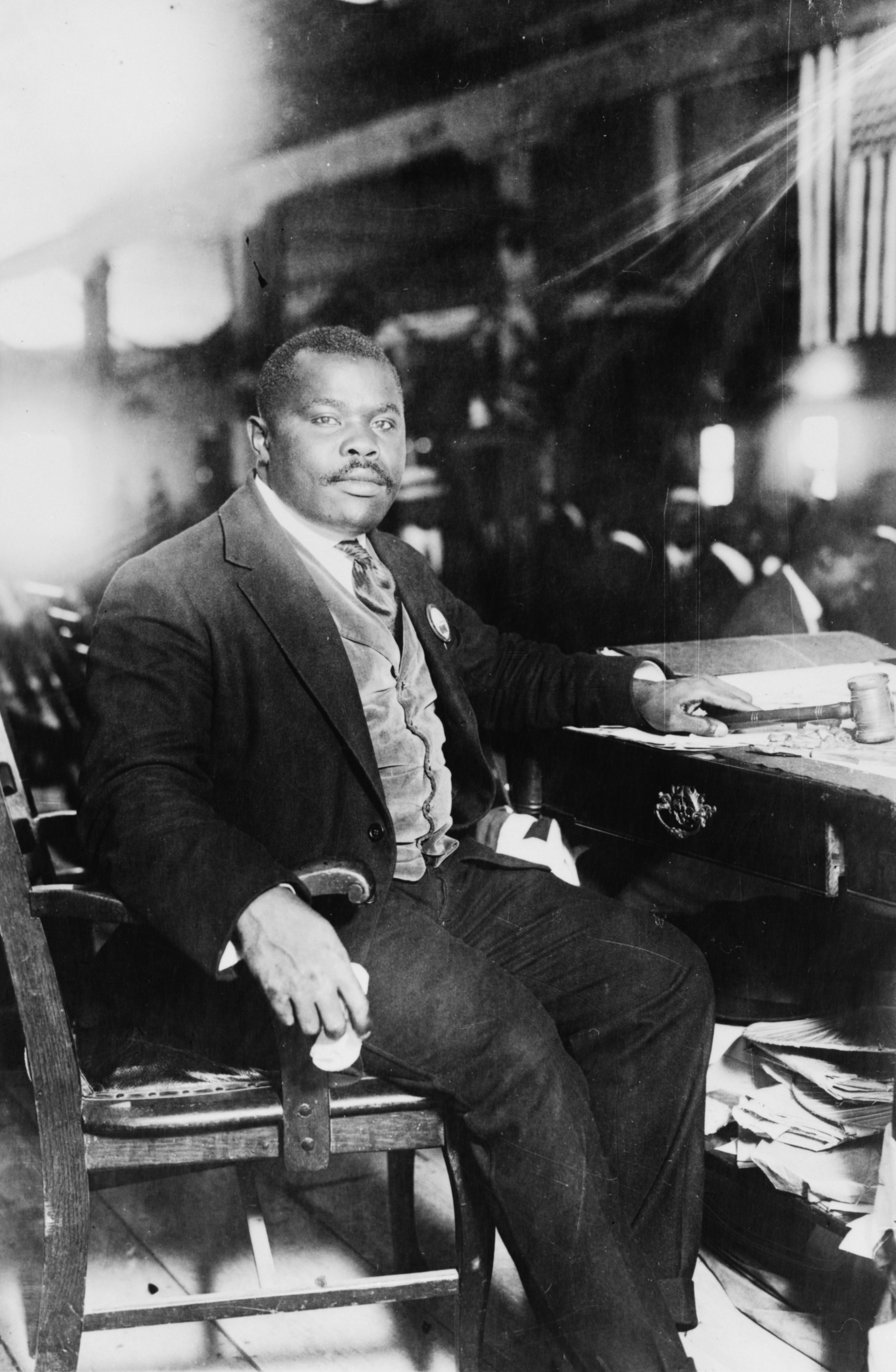 Marcus Garvey, 1924. McGuire served as Chaplain-General of Garvey’s Universal Negro Improvement Association.