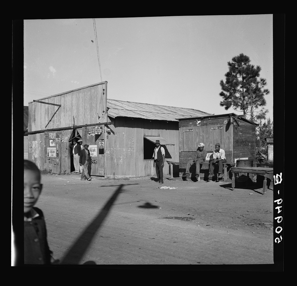 Main street of the Black section of Homestead, Florida, January 1939.